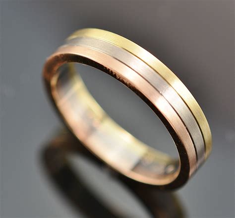 cartier three gold ring